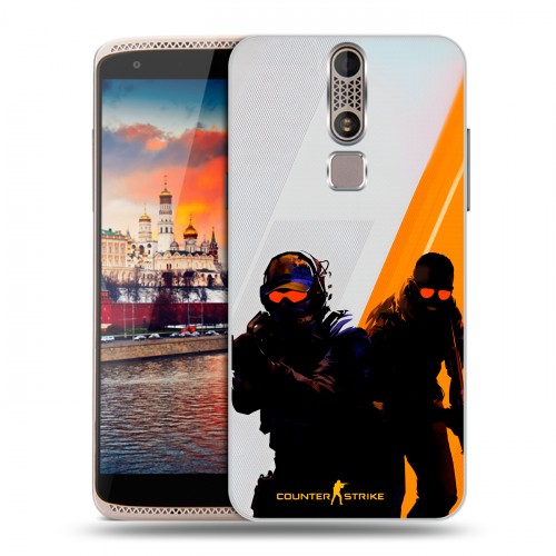Дизайнерский пластиковый чехол для ZTE Axon Mini Контер страйк Counter strike