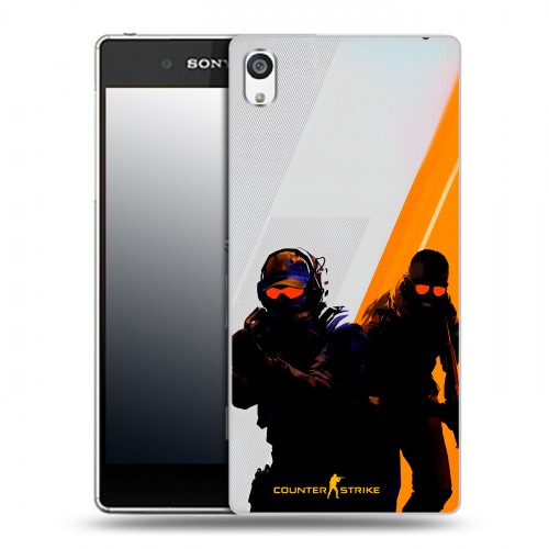Дизайнерский пластиковый чехол для Sony Xperia E5 Контер страйк Counter strike