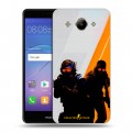 Дизайнерский пластиковый чехол для Huawei Y3 (2017) Контер страйк Counter strike