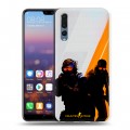 Дизайнерский силиконовый с усиленными углами чехол для Huawei P20 Pro Контер страйк Counter strike