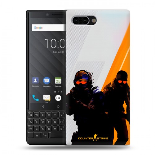 Дизайнерский пластиковый чехол для BlackBerry KEY2 Контер страйк Counter strike