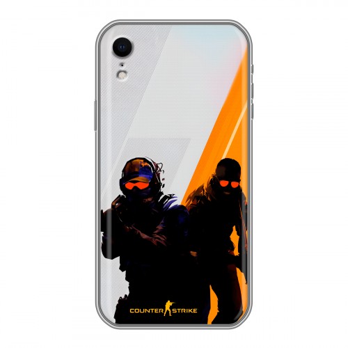 Дизайнерский силиконовый чехол для Iphone Xr Контер страйк Counter strike