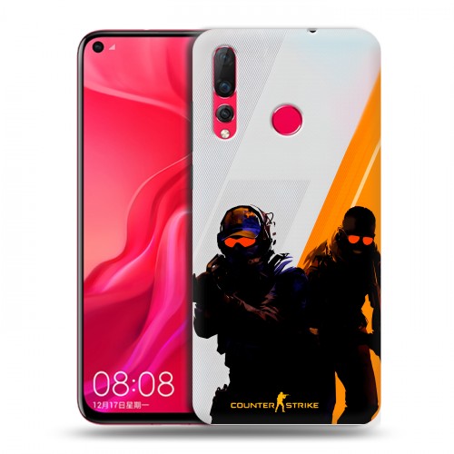 Дизайнерский пластиковый чехол для Huawei Nova 4 Контер страйк Counter strike