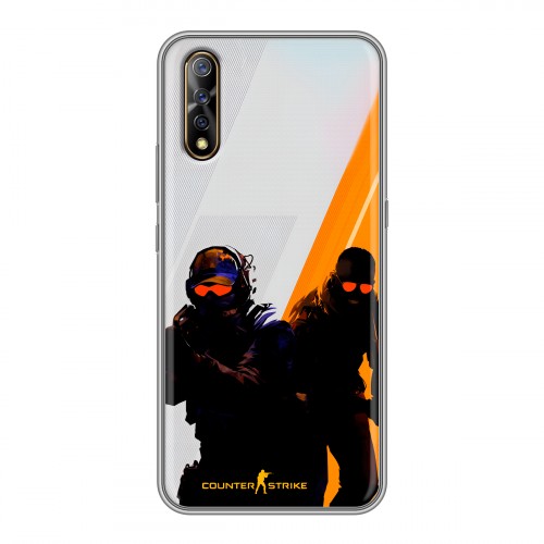 Дизайнерский силиконовый с усиленными углами чехол для Vivo V17 Neo Контер страйк Counter strike