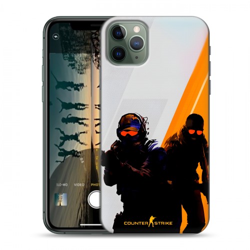 Дизайнерский силиконовый чехол для Iphone 11 Pro Контер страйк Counter strike
