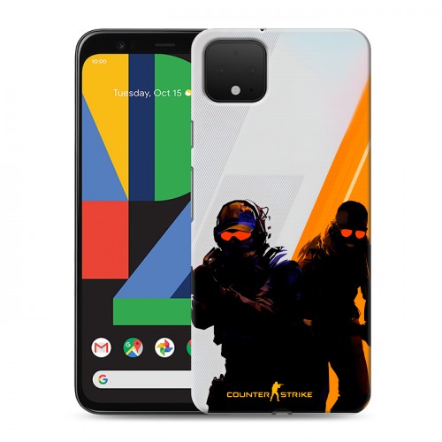 Дизайнерский пластиковый чехол для Google Pixel 4 Контер страйк Counter strike