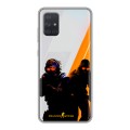 Дизайнерский силиконовый чехол для Samsung Galaxy A71 Контер страйк Counter strike