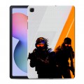 Дизайнерский силиконовый чехол для Samsung Galaxy Tab S6 Lite Контер страйк Counter strike
