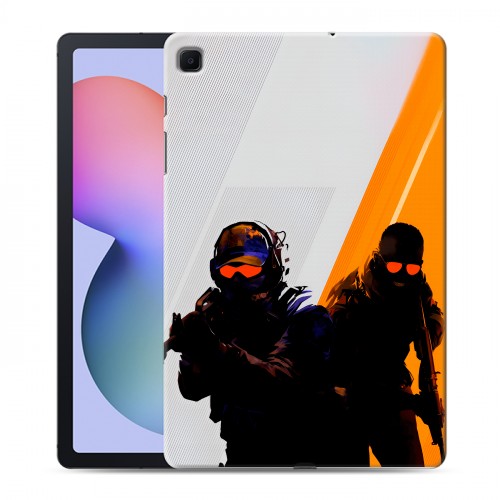 Дизайнерский силиконовый чехол для Samsung Galaxy Tab S6 Lite Контер страйк Counter strike