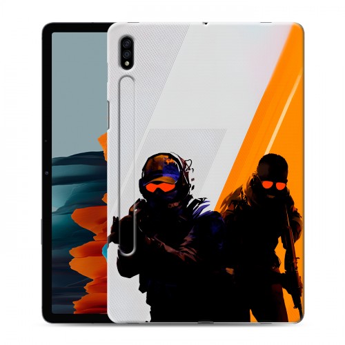 Дизайнерский силиконовый чехол для Samsung Galaxy Tab S7 Контер страйк Counter strike