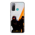 Дизайнерский силиконовый с усиленными углами чехол для Tecno Pouvoir 4 Контер страйк Counter strike