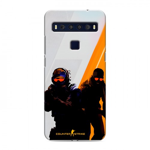 Дизайнерский пластиковый чехол для TCL 10L Контер страйк Counter strike