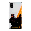 Дизайнерский силиконовый чехол для ZTE Blade A31 Контер страйк Counter strike