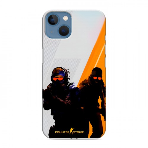 Дизайнерский силиконовый чехол для Iphone 13 Контер страйк Counter strike