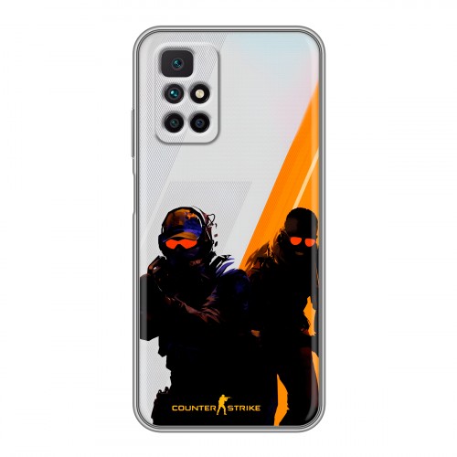 Дизайнерский силиконовый чехол для Xiaomi Redmi 10 Контер страйк Counter strike