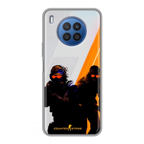 Дизайнерский силиконовый чехол для Huawei Nova 8i Контер страйк Counter strike