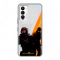 Дизайнерский силиконовый с усиленными углами чехол для Tecno Camon 18 Контер страйк Counter strike