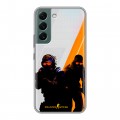 Дизайнерский силиконовый чехол для Samsung Galaxy S22 Контер страйк Counter strike