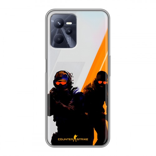 Дизайнерский силиконовый чехол для Realme C35 Контер страйк Counter strike
