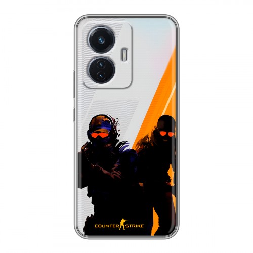 Дизайнерский силиконовый чехол для Vivo T1 Контер страйк Counter strike