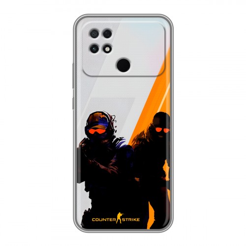 Дизайнерский силиконовый чехол для Xiaomi Poco C40 Контер страйк Counter strike