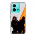 Дизайнерский силиконовый чехол для Vivo V25 Контер страйк Counter strike