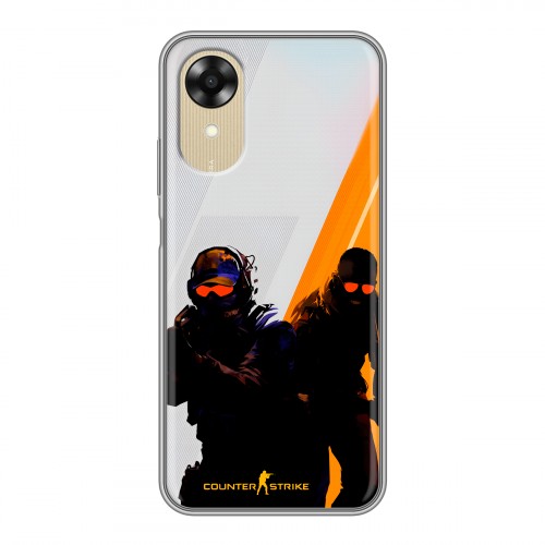 Дизайнерский силиконовый чехол для OPPO A17k Контер страйк Counter strike