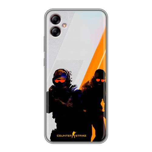 Дизайнерский силиконовый чехол для Samsung Galaxy A04e Контер страйк Counter strike