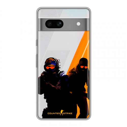 Дизайнерский силиконовый чехол для Google Pixel 7A Контер страйк Counter strike