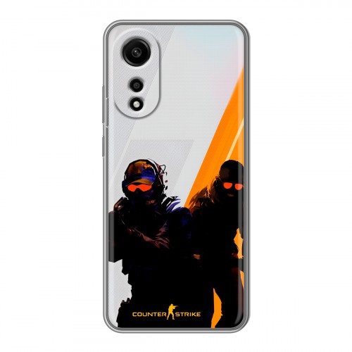 Дизайнерский силиконовый чехол для OPPO A78 4G Контер страйк Counter strike