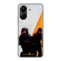 Дизайнерский силиконовый чехол для Xiaomi Poco C65 Контер страйк Counter strike