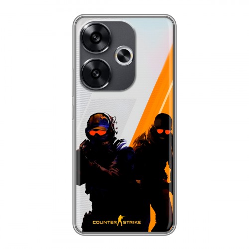 Дизайнерский силиконовый чехол для Xiaomi Redmi Turbo 3 Контер страйк Counter strike