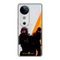 Дизайнерский силиконовый чехол для Vivo V40 5G Контер страйк Counter strike