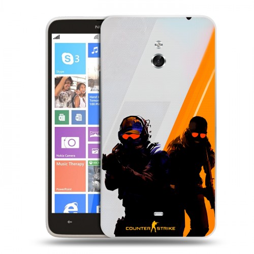 Дизайнерский пластиковый чехол для Nokia Lumia 1320 Контер страйк Counter strike