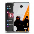 Дизайнерский пластиковый чехол для Nokia X Контер страйк Counter strike