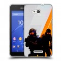 Дизайнерский пластиковый чехол для Sony Xperia E4g Контер страйк Counter strike
