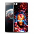 Дизайнерский пластиковый чехол для Lenovo Vibe X2 Железный человек Ironman