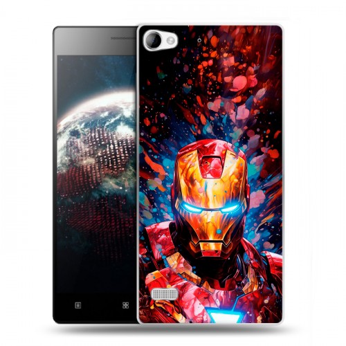 Дизайнерский пластиковый чехол для Lenovo Vibe X2 Железный человек Ironman