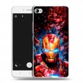 Дизайнерский пластиковый чехол для Lenovo S90 Железный человек Ironman