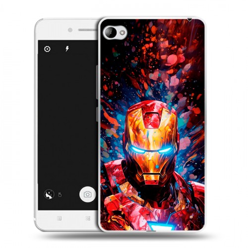 Дизайнерский пластиковый чехол для Lenovo S90 Железный человек Ironman
