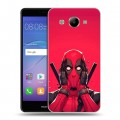 Дизайнерский пластиковый чехол для Huawei Y3 (2017) Дедпул Deadpool