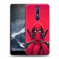 Дизайнерский пластиковый чехол для Nokia 5.1 Дедпул Deadpool