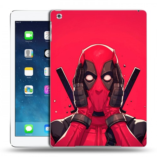 Дизайнерский силиконовый чехол для Ipad Air Дедпул Deadpool