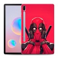 Дизайнерский силиконовый чехол для Samsung Galaxy Tab S6 Дедпул Deadpool