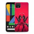 Дизайнерский пластиковый чехол для Google Pixel 4 Дедпул Deadpool