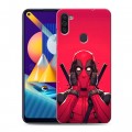 Дизайнерский пластиковый чехол для Samsung Galaxy M11 Дедпул Deadpool