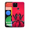 Дизайнерский пластиковый чехол для Google Pixel 5 Дедпул Deadpool
