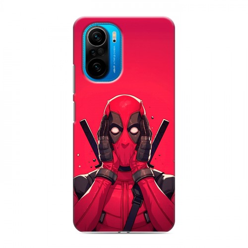 Дизайнерский силиконовый чехол для Xiaomi Poco F3 Дедпул Deadpool