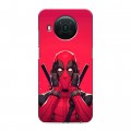 Дизайнерский силиконовый с усиленными углами чехол для Nokia X10 Дедпул Deadpool