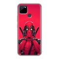 Дизайнерский силиконовый чехол для Realme C21Y Дедпул Deadpool